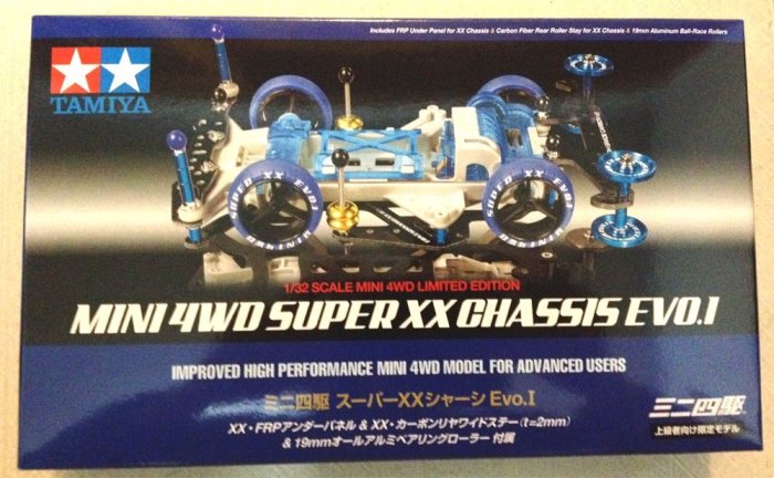 現貨TAMIYA 軌道車四驅車限定版94780 MINI 4WD SUPER XX CHASSIS Evo.I