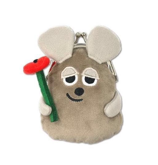 ＊日式雜貨館＊日本正版 田鼠阿佛 LEO LIONNI'S FRIENDS 紅花鼠 田鼠阿佛 口金包 田鼠阿佛口金包 書包造型掛飾包 掛飾拉鍊包