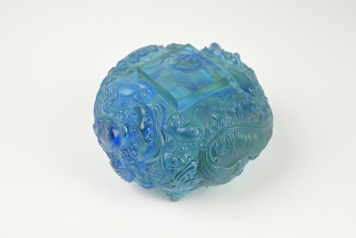 玖隆蕭松和挖寶網N》琉璃工房2005年神獸古獸祥獸琉璃工藝品收藏擺飾重