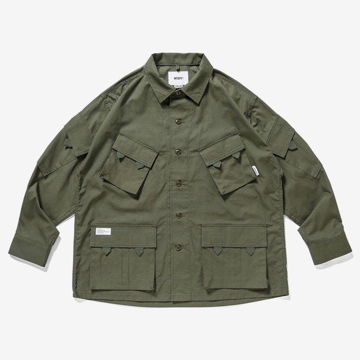 美品♡ 即完品♡ WTAPS 20AW MODULAR/LS/ COTTON. 折扣現貨WTAPS MODULAR LS/COTTON.RIPSTOP八袋多口袋夾克20AW
