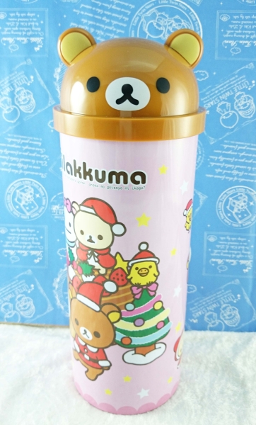 【震撼精品百貨】Rilakkuma San-X 拉拉熊懶懶熊~San-X 造型置物盒/收納盒-聖誕粉#30753