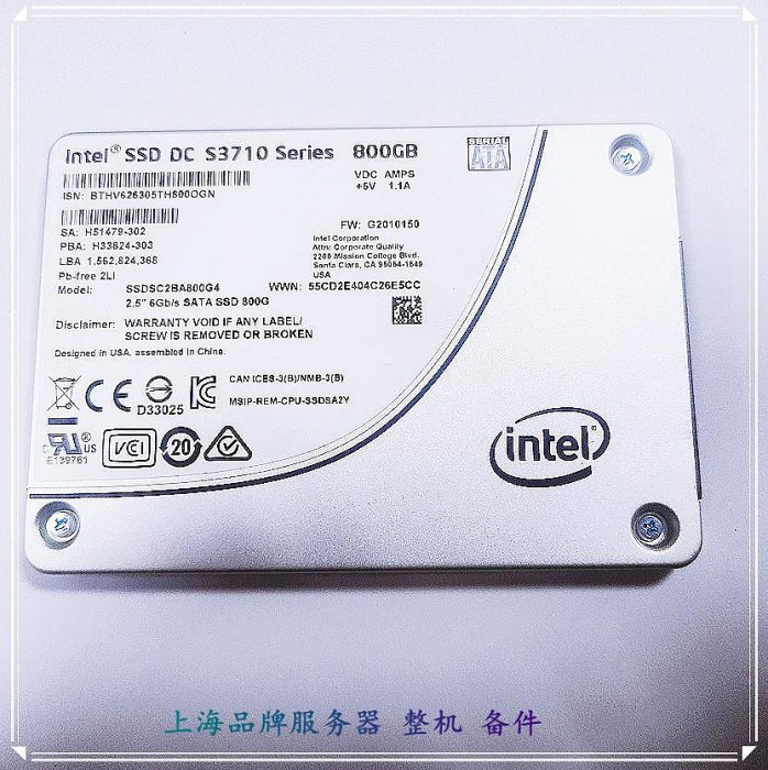 新品未開封 Intel SSD DC S3710 Series 400GB Amazon.com: Intel SSD DC S3710 Series | SSDSC2BA400G401 | 400GB