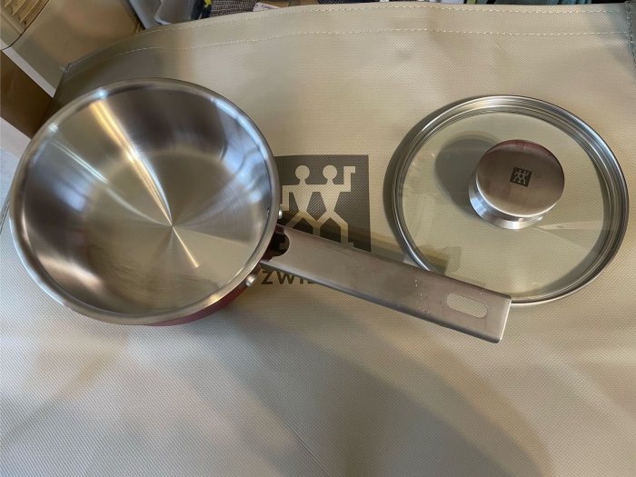 雙人 單把鍋 16公分 附蓋 沒有使用 好拿的柄 德國 雙人牌