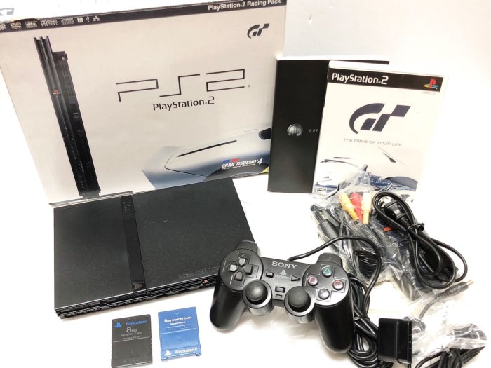SONY PlayStation PS2 Slim SCPH-70000GT GT4 跑車浪漫旅4 限定同捆