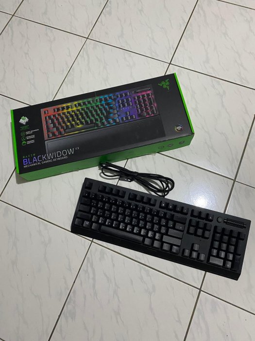 二手 RAZER 雷蛇 BLACKWIDOW V3 黑寡婦蜘蛛幻彩版 電競鍵盤