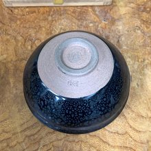 嚴選東山作油滴天目抹茶碗，非原盒品相佳如圖可收藏天目釉陶瓷抹茶碗