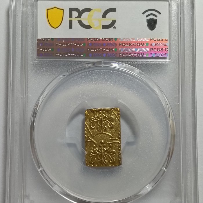 極美品 PCGS-MS62 明治二分判金 明治元年~明治2年（1868~69） 1868-69)日本明治二分金PCGS MS62 3.00g 黃金含量約23％ 銀含量為77