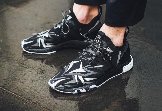 Adidas Nmd Nmd Clot 全新JUICE Adidas NMD Racer CLOT黑灰荊棘陳冠希