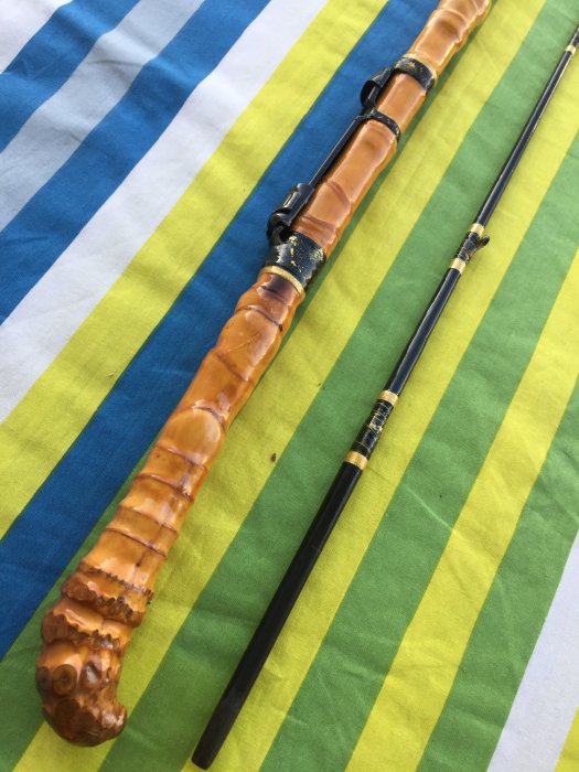 日本製和竿江戶川竹竿工藝名師手作168cm 近6尺並繼船竿筏竿竹竿