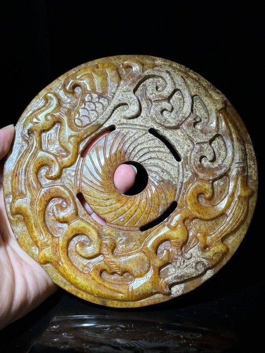 嚴選古玉和田玉高古玉佩約15公分重354克家人收藏特賣和田玉精品古玉