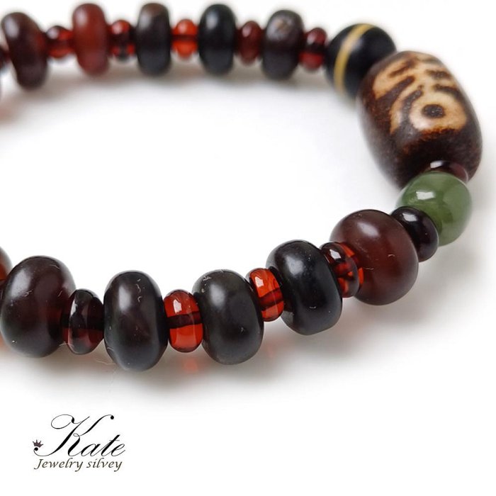 台湾天珠‼️西蔵老礦護摩供龍紋五眼天珠 台湾