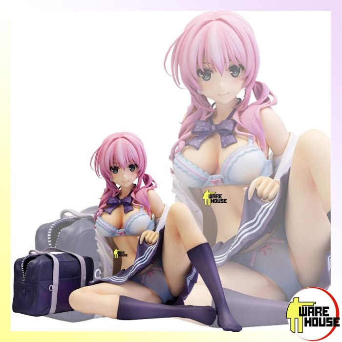 SKYTUBE 卯木紗璃 Illustration by 深崎暮人　1/6 PVC 塗装済み完成品フィギュア　新品未開封 港版18X 卯木紗璃坐姿SKYTUBE 硬體or 軟胸美少女性感可脫手辦公仔禮物