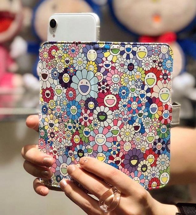 村上隆 Flower Flip Case Lサイズ 新品未使用 iPhone Amazon.co.jp: [村上隆] 手帳型 スマホ ケース お花柄 Flower