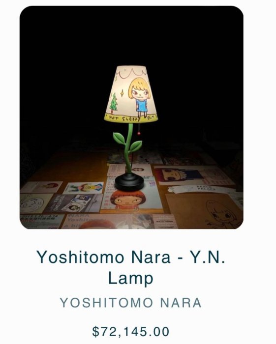 奈良美智檯燈Y.N. LAMP BY YOSHITOMO NARA how2work 20週年台北現貨
