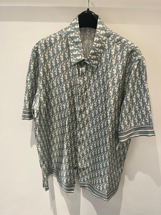 HJ國際精品館24春夏DIOR 193C545A4751Dior Oblique 短袖襯衫