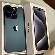 蘋果 Apple iPhone 15 Pro 1TB (6.1吋) 二手中古機99%新，藍色鈦金屬