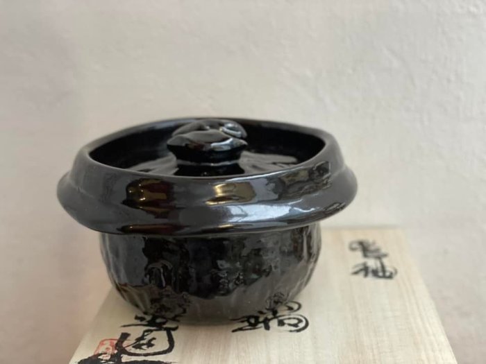 發現花園日本選物～日本製中川一辺陶雲井窯鴨釉炊飯鍋土鍋二合