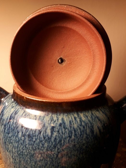 中国　鈞釉大壺　送料込み0816 中国 鈞釉大壺 送料込み0816