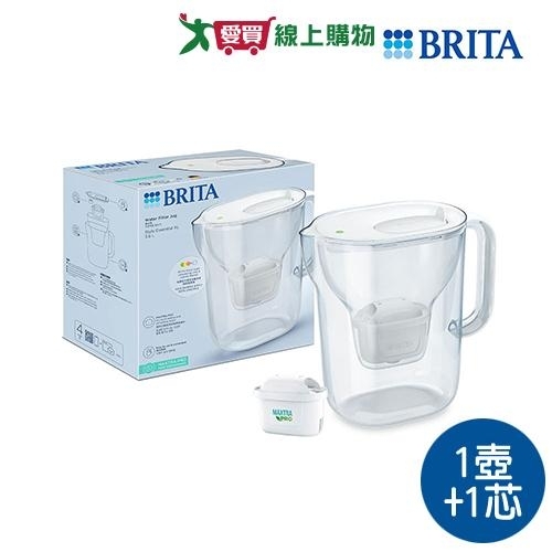 BRITA SE純淨濾水壺含1芯(霧光白/石灰藍) 濾水壺 濾芯 過濾 淨水【愛買】