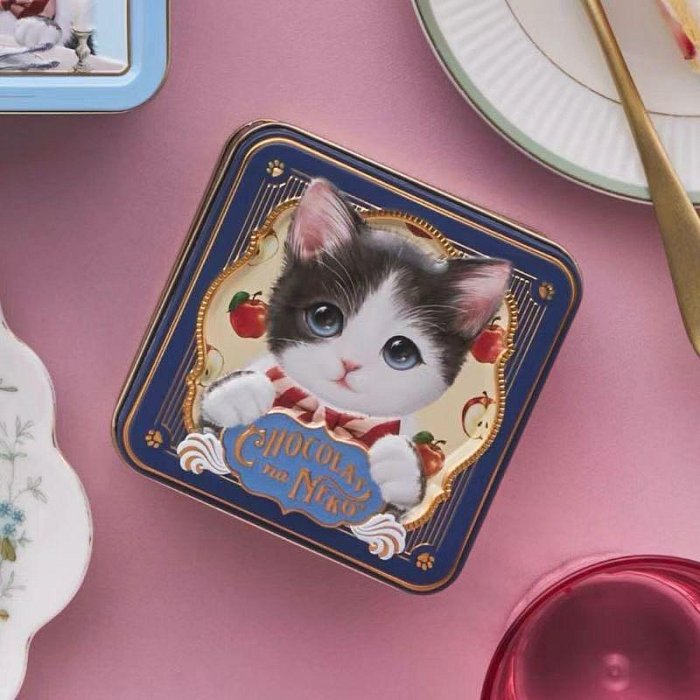 ＊日式雜貨館＊日本情人節 期間限定 Morozoff摩洛索夫聯名貓咪造型巧克力禮盒組 5入 6入17入 貓星人造型鐵盒 限量款