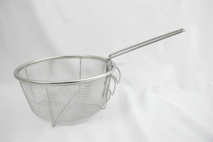【御風小舖】臺灣製 #304 18-8不銹鋼料理瀝水籃 20cm 可折疊收納 不鏽鋼濾網 洗蔬果 水果籃、油炸籃、川燙網