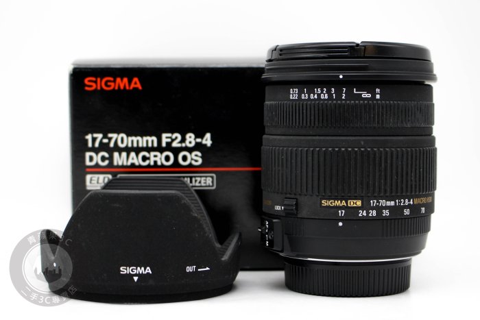 【高雄青蘋果3C】SIGMA 17-70MM F2.8-4 DC MACRO HSM 舊塗裝 二手鏡頭 #66335