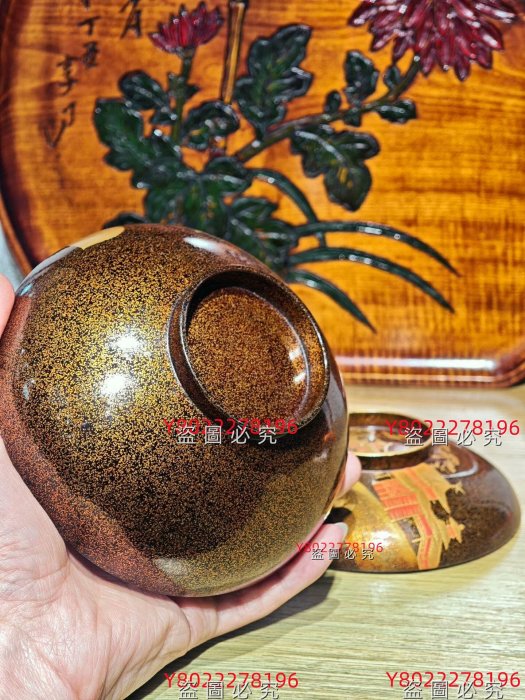 日本漆器金蒔繪大漆蓋碗明治時期古董漆器極上高盛金蒔繪御盞滿塗金犁地