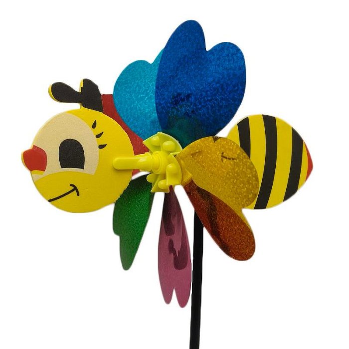【珍愛頌】A126 蜜蜂風車 瓢蟲風車 旋轉風車 立體風車 玩具風車 布風車 露營佈置 舞會 派對 宴會 陽台 花園裝飾