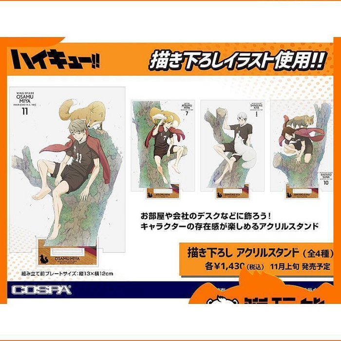 【模玩熊】排球少年 cospa 裸足立牌第二彈 稻荷崎周邊A16好康】【