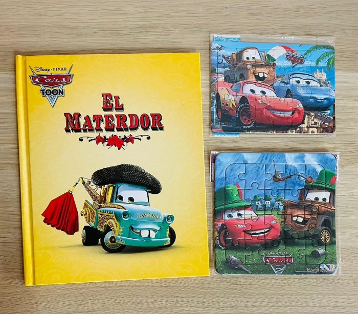 迪士尼皮克斯 Cars Toons 系列 El Materdor 繪本故事書 二手送拼圖 全新