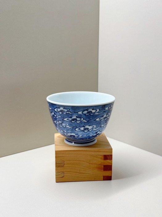 青花茶杯主人杯平安京泉手繪祥雲紋小杯| Yahoo拍賣