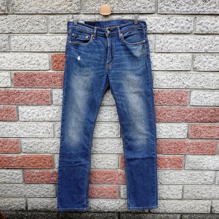 levis 513 二手牛仔褲-正品 修身彈性-(levis 08513-0370)-W34 L34