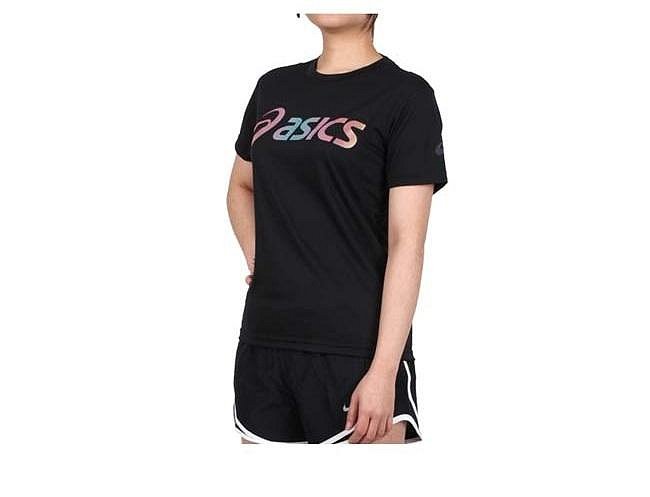 【曼森體育】ASICS 亞瑟士 短袖上衣 男女中性款 2033B666-001 黑彩色 透氣 排汗