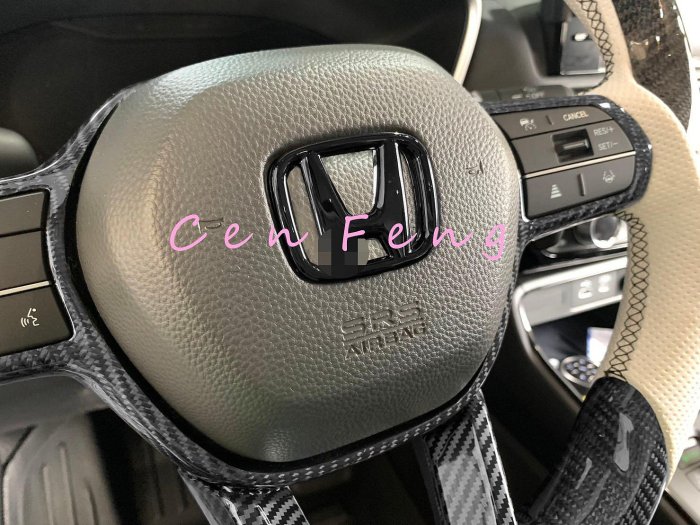 涔峰ＣＦ☆ (黑) 23年後 CRV CRV6 CR-V 6代 方向盤 方向盤貼 方向盤飾板 方向盤裝飾板 方向盤標誌貼