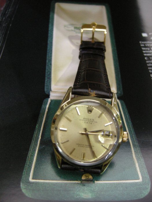 ROLEX 勞力士1550蠔式款/ 全原版稀有收藏 14K套金/ 自動上鍊 品相極美 *