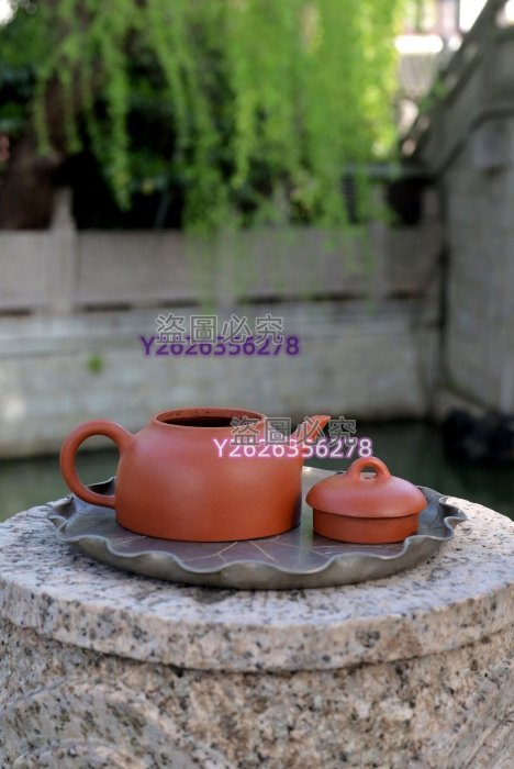 80年代台灣茶人紫砂半瓢壺原礦老朱泥工夫茶小品允公款125c 茶具茶器