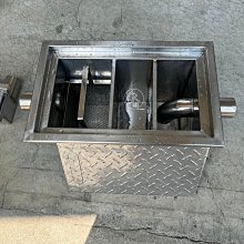 1.5米白鐵水溝(10公分寬)+41*26*26公分油污截油槽、污水油水分離