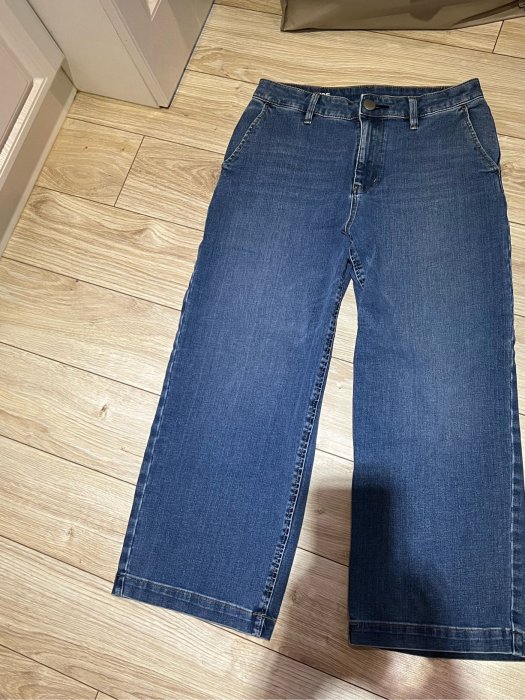 無印良品 寬版牛仔褲 寬褲