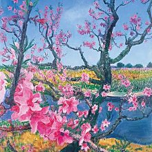 周春芽Zhou Chunya ｜桃花春水生｜絲網版畫| Yahoo拍賣