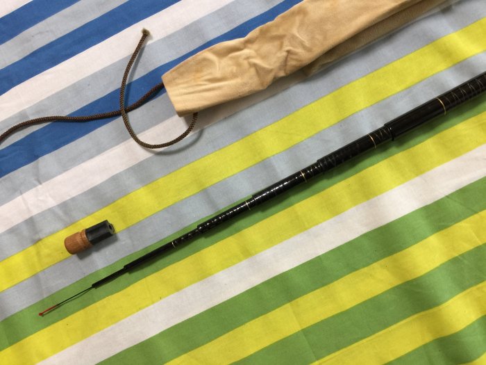 日本製SHIMANO 弧綾紋中硬21 二十一尺振出鯉竿鯽魚竿池釣竿水庫竿野