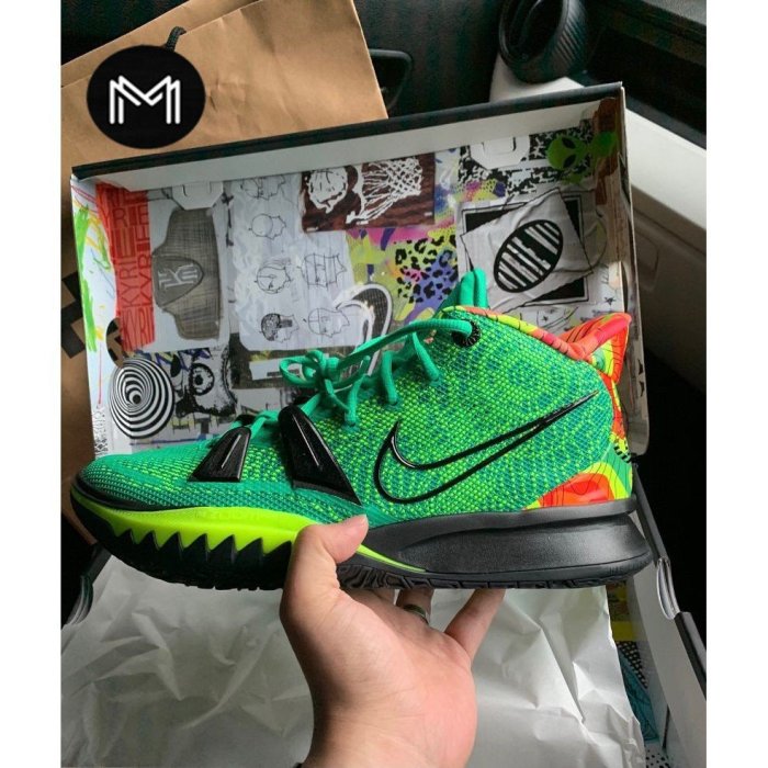 正品】??耐克Nike Kyrie 7 EP “Weatherman” 黑綠氣象員籃球 正品】??耐克Nike Kyrie 7 EP “Weatherman” 黑綠氣象員籃球