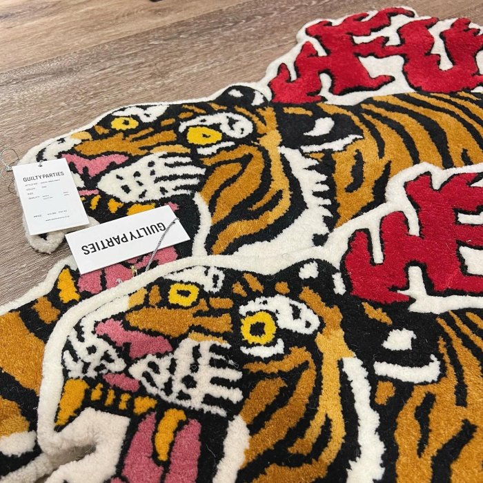 希望商店】WACKO MARIA TIM LEHI / RUG 23SS 老虎火圈地毯地墊