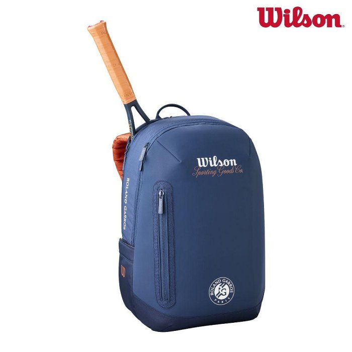 【曼森體育】Wilson ROLAND GARROS 2026 SESSIONSOIRE BACKPACK 後背包 海軍藍 法網系列