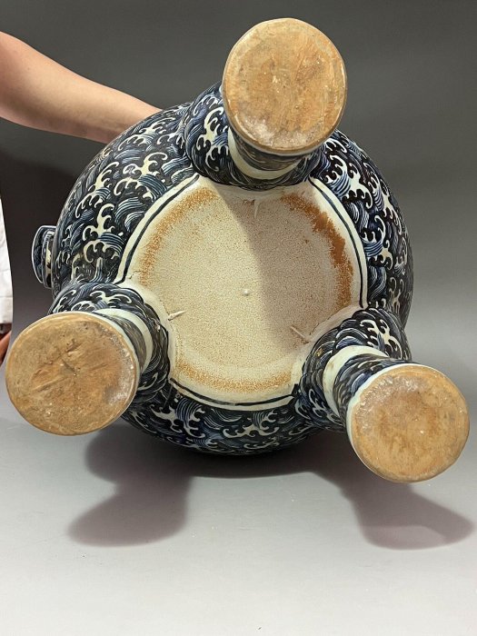 永樂款青花福海壽山大香爐| Yahoo拍賣