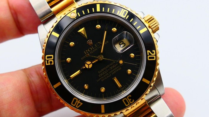 【美好時光】勞力士ROLEX極品黑色鉚釘面16803 !