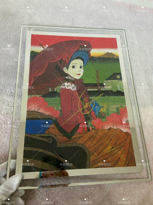 千年女優画報 今敏 初版　新品未使用 今敏《千年女優》作者親筆簽名海報A4尺寸水晶框精包裝保存如新千年女優