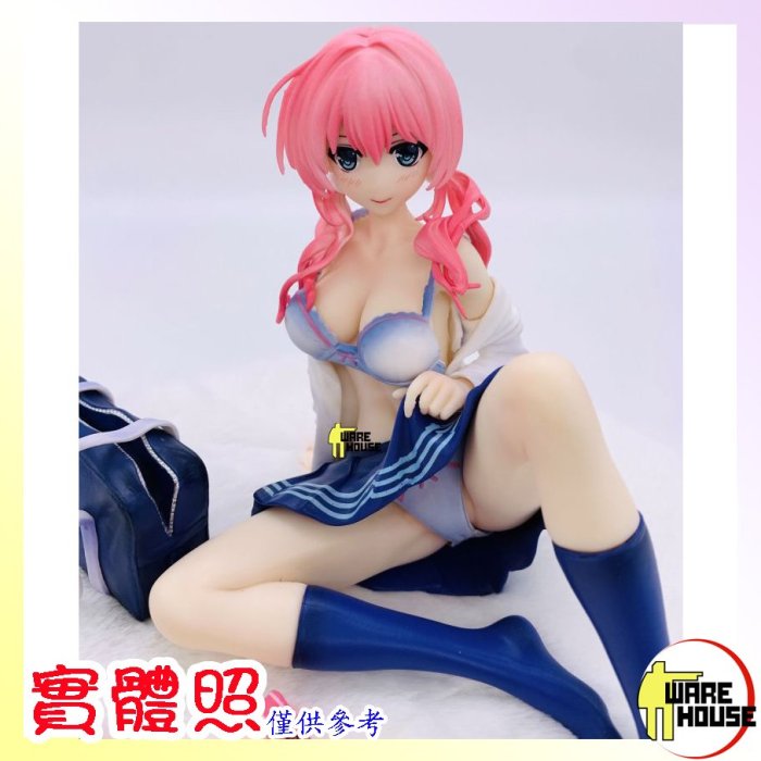 SKYTUBE 卯木紗璃 Illustration by 深崎暮人　1/6 PVC 塗装済み完成品フィギュア　新品未開封 港版18X 卯木紗璃坐姿SKYTUBE 硬體or 軟胸美少女性感可脫手辦公仔禮物