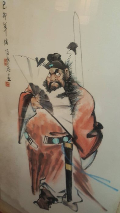 古早懷舊鍾馗水墨畫特🉐價一波送一（石灣陶鍾馗）【無為禪房】 鍾馗畫