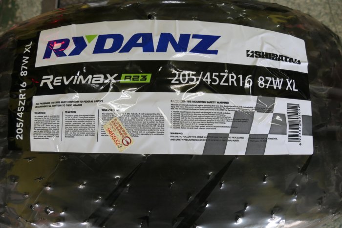 {順加輪胎}雷登 R23 205/45/16 半熱熔 耐磨260 NS2R RE71RS 07RS Z3 AD09