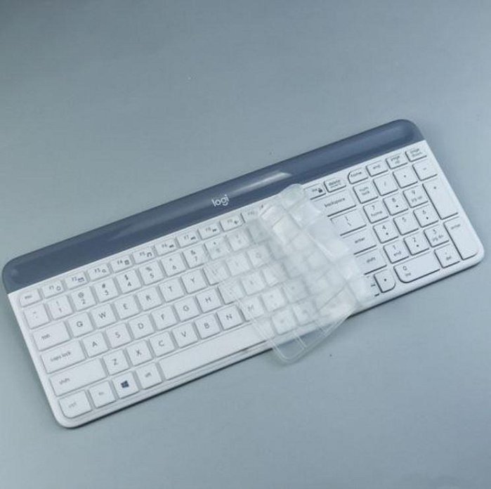 【柔軟舒適】適用 羅技 Logitech K380 K480 K580 藍牙鍵盤 保護膜 透明 矽膠 鍵盤膜 保護套